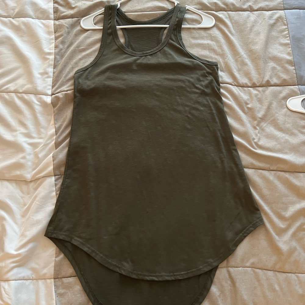SHEIN SMALL Olive tank top dress